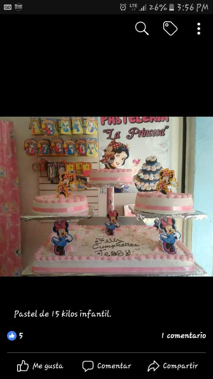 Pasteles exhibición La Princesa